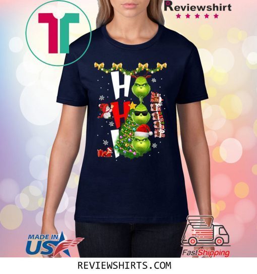 Grinch HO HO HO Christmas Xmas TShirt