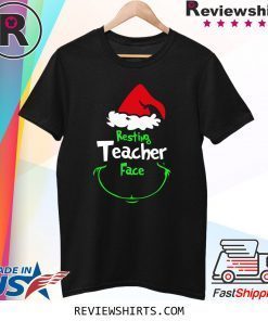 Grinch Resting Teachers Face Tee Shirt