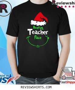 Grinch Resting Teachers Face Tee Shirt