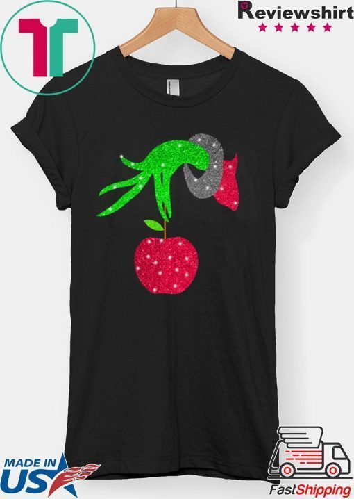 Grinch hand holding Apple T-Shirt