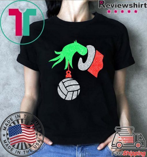 Grinch hands holding volleyball T-Shirt