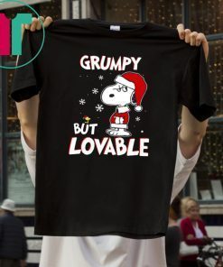 Grumpy But Lovable Snoopy Christmas Xmas TShirt