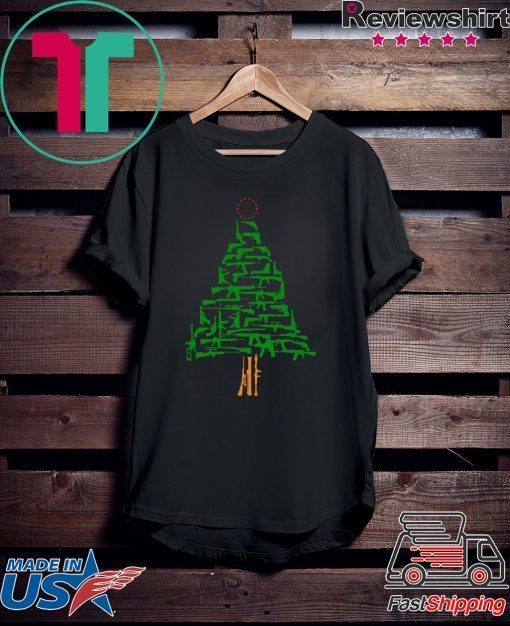 Guns Christmas Tree shirt
