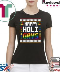 Happy Holi Gays Christmas T-Shirt