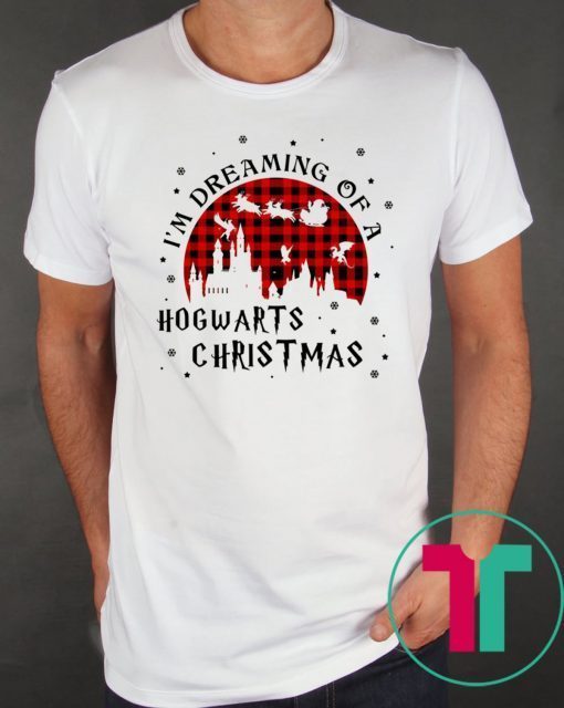 Harry Potter Christmas I’m Dreaming Of A Hogwarts Christmas Tee Shirt