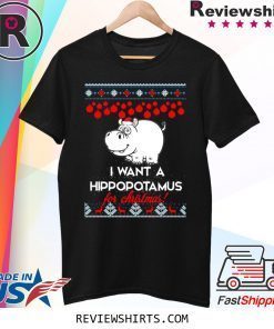 I Want A Hippopotamus For Christmas Xmas Tee Shirt