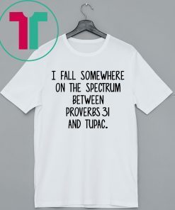 I fall somewhere on the spectrum between Proverbs 31 and Tupac T-Shirt