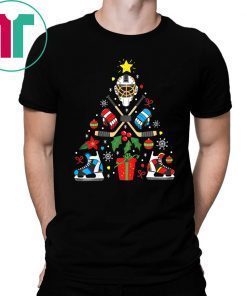 Ice Hockey Christmas Ornament Tree Xmas Tee Shirt