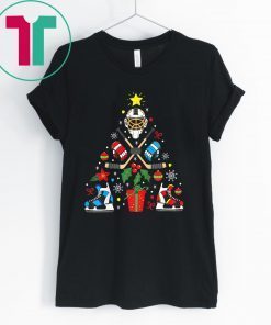 Ice Hockey Christmas Ornament Tree Xmas Tee Shirt