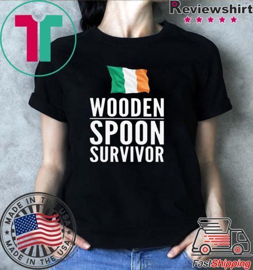 Ireland Flag Wooden Spoon Survivor Shirt