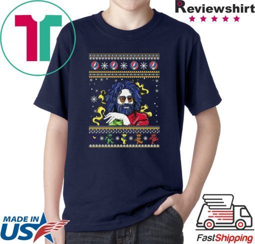 Jerry Garcia Grateful Dead Dancing Bears Christmas T-Shirt
