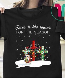 Jesus Is The Reason For The Season Snowman Christmas 2020 T-Shirt