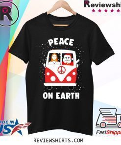 Jesus and Satan Peace on earth Christmas Tee Shirt