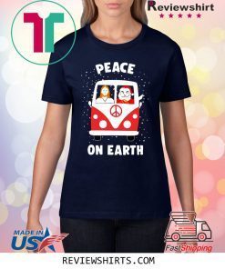 Jesus and Satan Peace on earth Christmas Tee Shirt