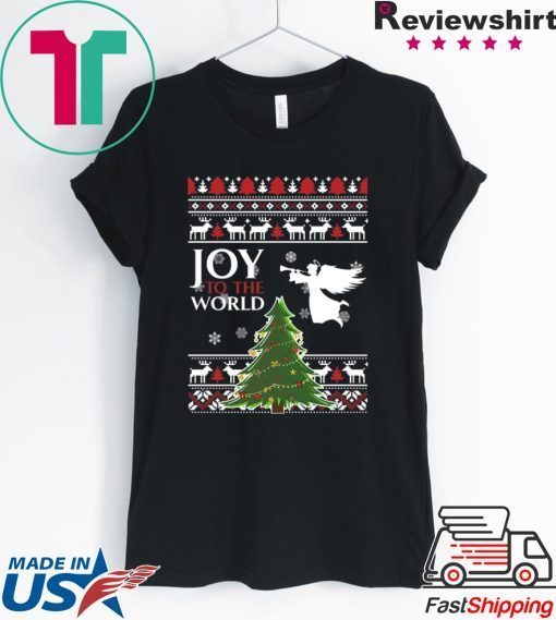 Joy to the world Christmas Tee Shirt