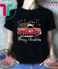 Kansas City Chiefs pickup truck Merry Christmas shirt