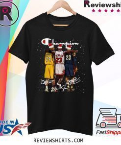 Kobe Bryant Michael Jordan and LeBron James Santa Christmas T-Shirt