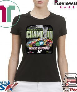 Kyle Busch 2019 Monster Energy NASCAR Cup Series Champion Tee Shirts