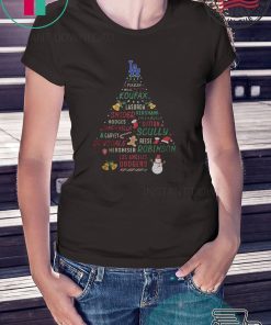 LA KOUFAX SNIDER SCULLY ROBINSON DODGERS CHRISTMAS TREE SHIRT