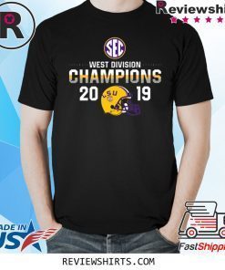 LSU Tigers 2019 SEC West Football Division Champions Tee Shirt