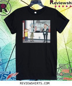 Let's Talk Over Here Tee Shirt Rick and Morty And Elon Musk