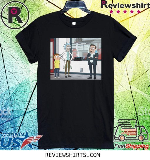 Let's Talk Over Here Tee Shirt Rick and Morty And Elon Musk
