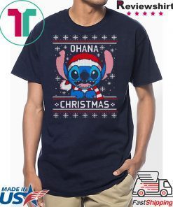 Lilo And Stitch Ohana Ugly Christmas T-Shirt