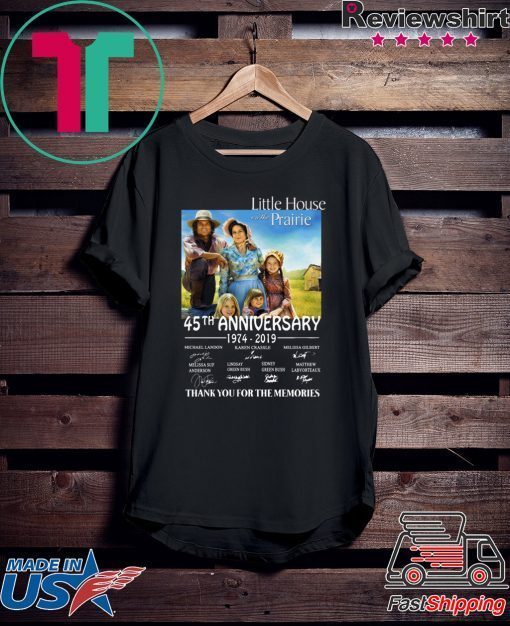 Little House On The Prairie 45th Anniversary Thank You For The Memories Shirt