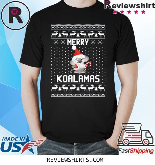 Merry Koala Christmas Tee Shirt