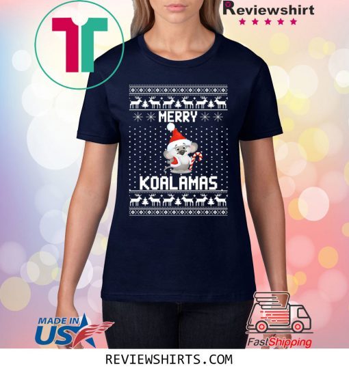 Merry Koala Christmas Tee Shirt