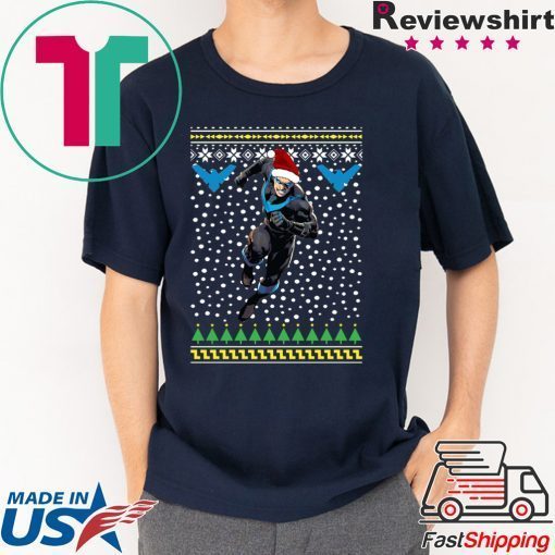 Nightwing Dick Grayson Santa Hat Ugly Christmas Shirt