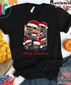 Notorious Big Snoop Dogg Ice Cube Eminem Tupac Santa Merry Christmas T-Shirt