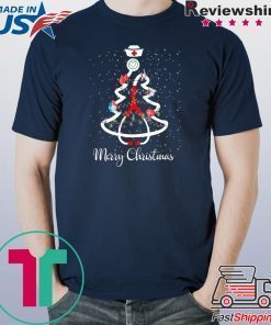 Nurse Stethoscope Christmas tree T-Shirt