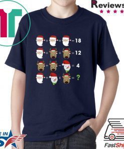 Order of Operations Quiz Math Teacher Christmas shirt