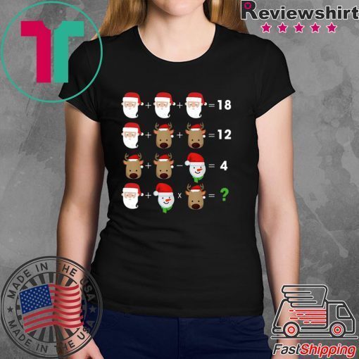 Order of Operations Quiz Math Teacher Christmas shirt