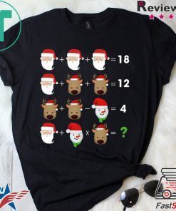 Order of Operations Quiz Math Teacher Christmas shirt
