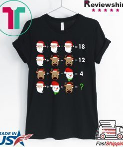 Order of operations quiz funny math teacher christmas shirt