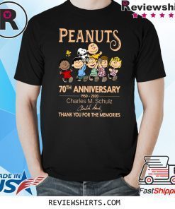 Peanuts 70th Anniversary 1950-2020 TShirt