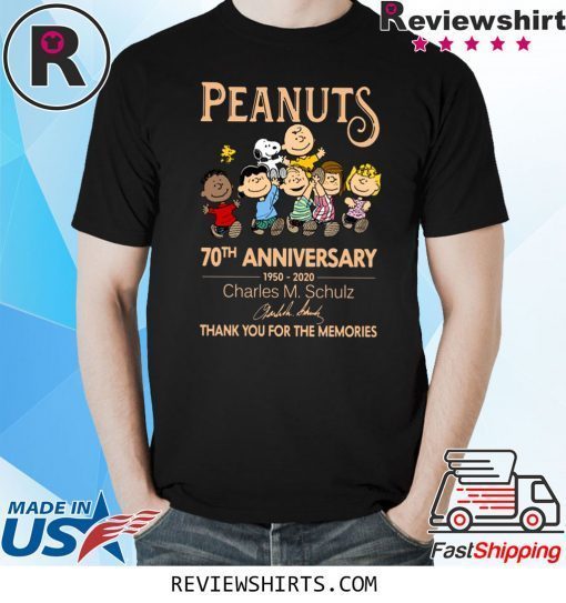 Peanuts 70th Anniversary 1950-2020 TShirt