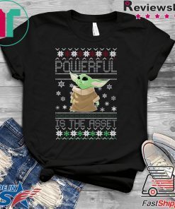 Powerful Is The Asset Baby Yoda Mandalorian Christmas Shirt