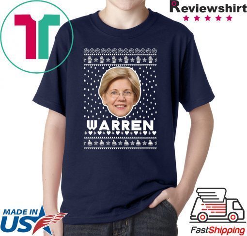 President 2020 Elizabeth Warren Face Ugly Christmas T-Shirt