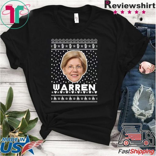 President 2020 Elizabeth Warren Face Ugly Christmas T-Shirt