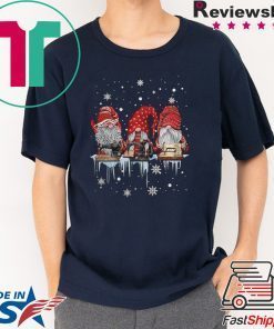 Red Gnome Sewing Christmas shirt