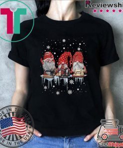 Red Gnome Sewing Christmas shirt