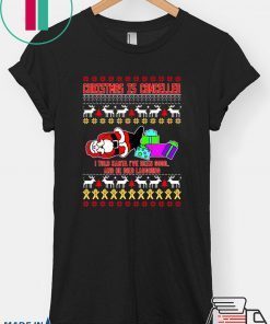 Santa Christmas is cancelled ugly T-Shirt