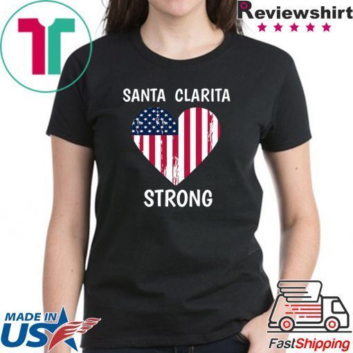 Santa Clarita Strong Heart Tee Shirts