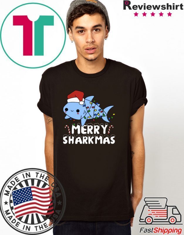 santa shark shirt