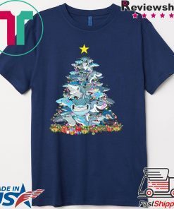 Shark Christmas Tree T-Shirt