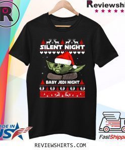 Silent Night Baby YoDa Jedi Night Christmas 2020 Tee Shirt