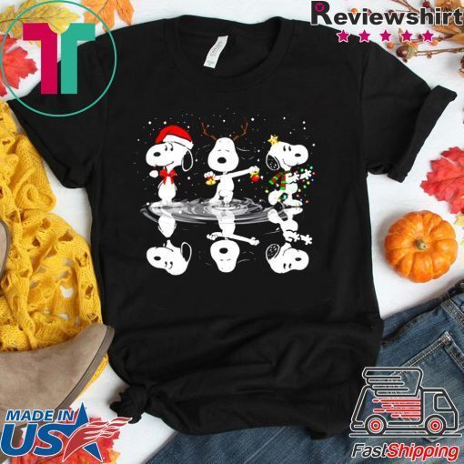 Snoopy reflection Christmas shirt